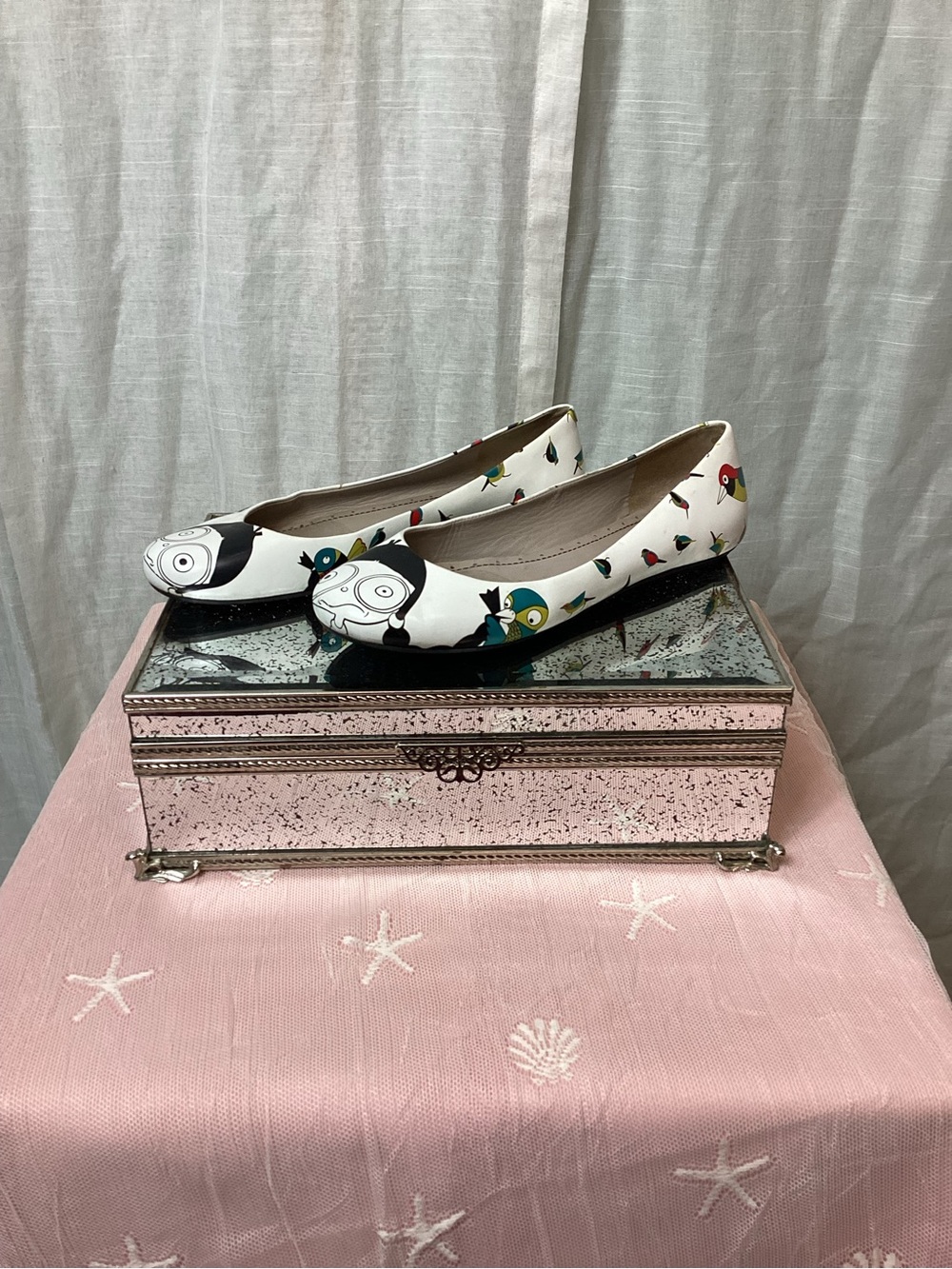 Marc by Marc James “Miss Marc” Bird Print Ballet Flats; Size: 7.5